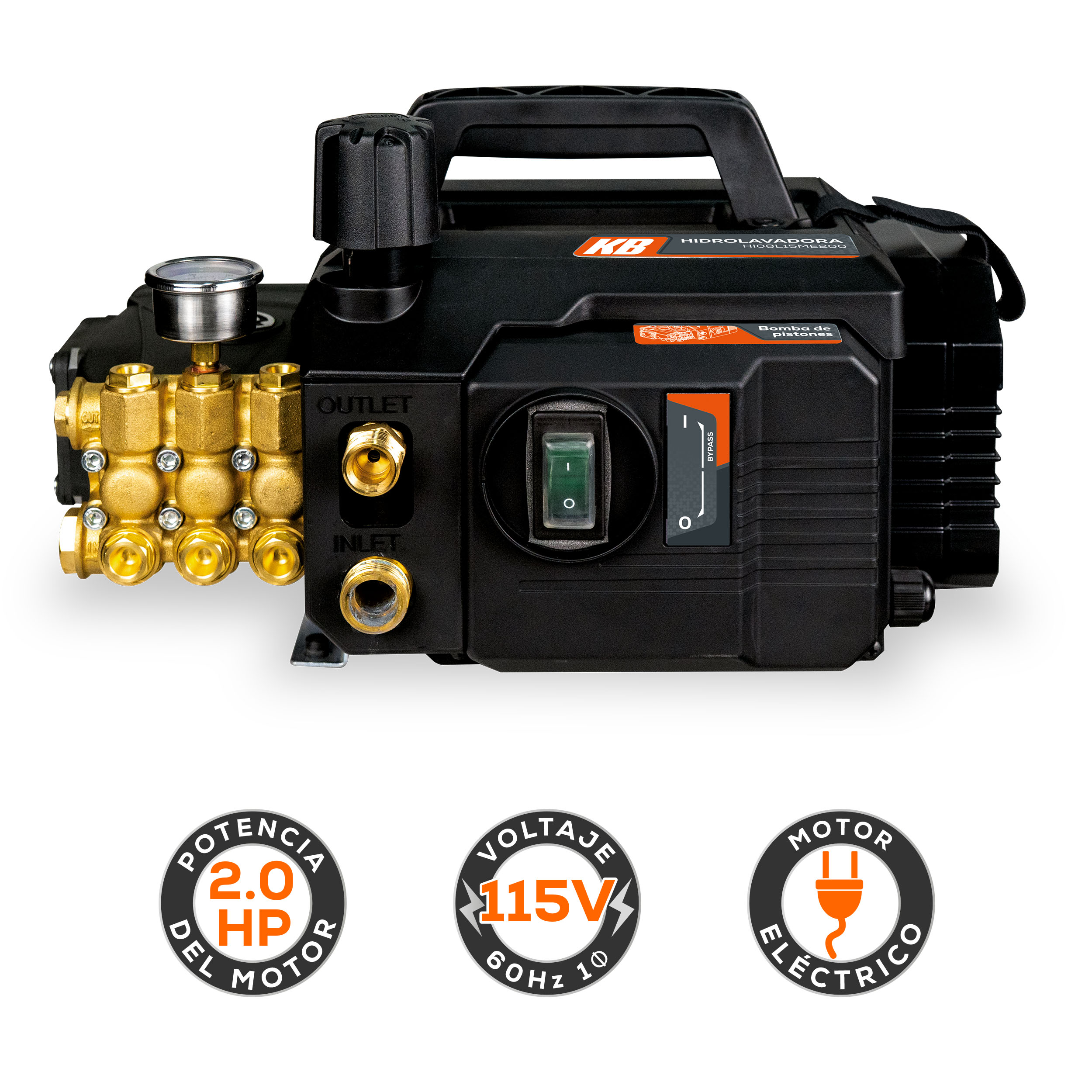 Hidrolavadora Industrial KB 1,500 PSI | HI08L15ME200 - Imagen 3