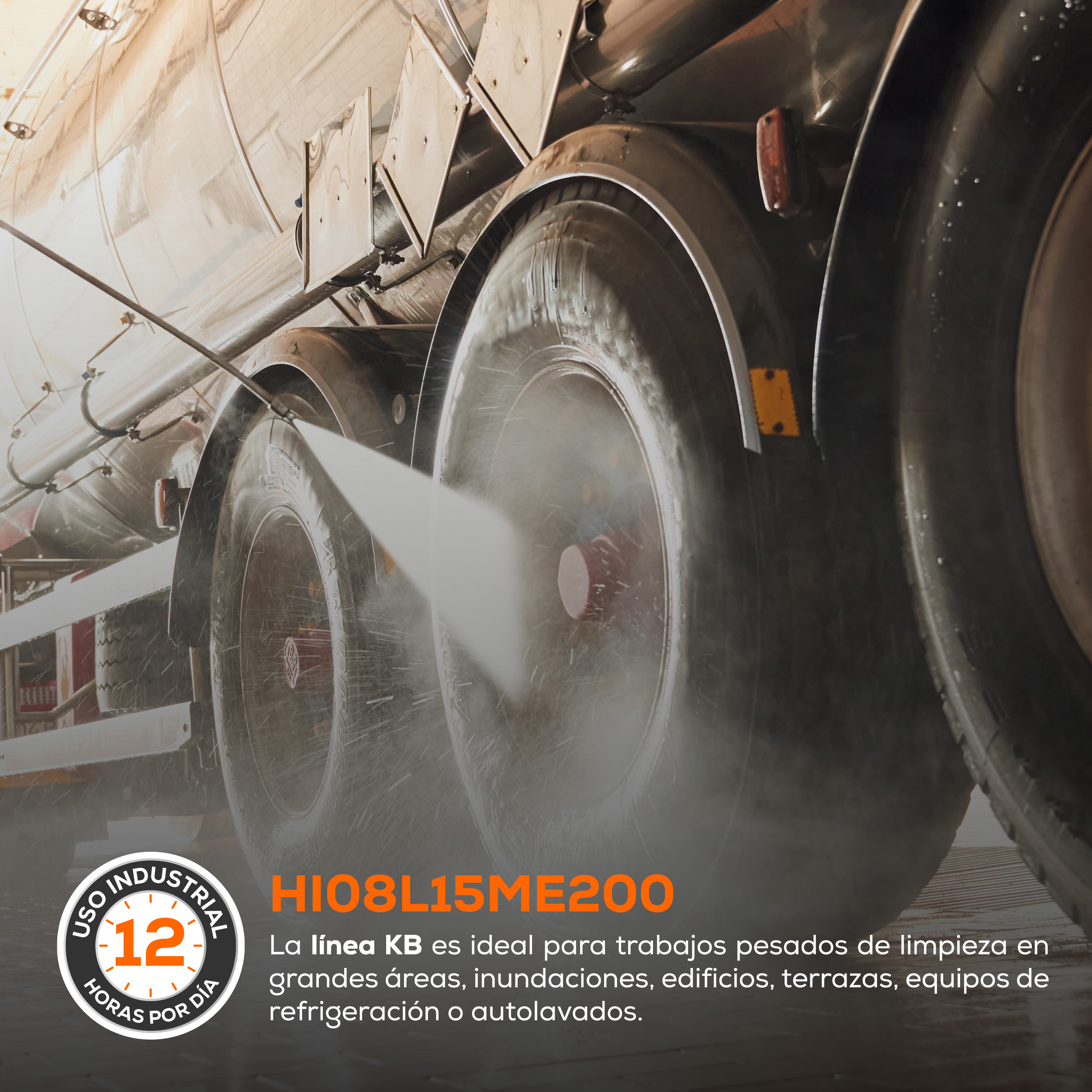 Hidrolavadora Industrial KB 1,500 PSI | HI08L15ME200 - Imagen 2