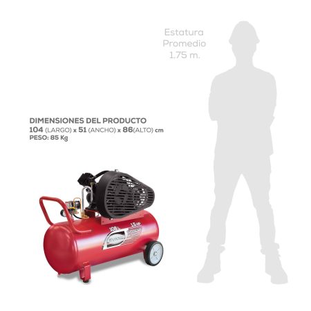 Compresor 1 etapa 1.5 HP | E13VME150-108 - Imagen 6