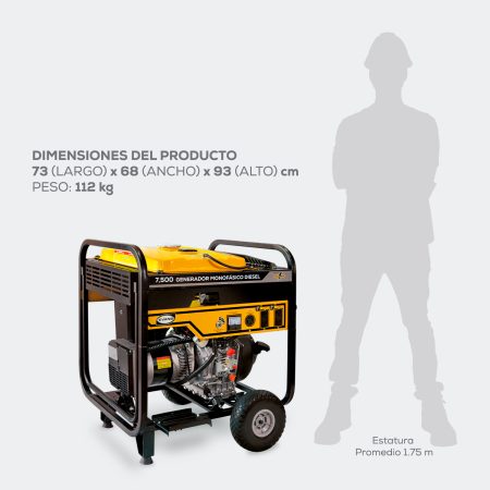 Generador 7 000 Watts Diesel | G75MD1200THAE - Imagen 6
