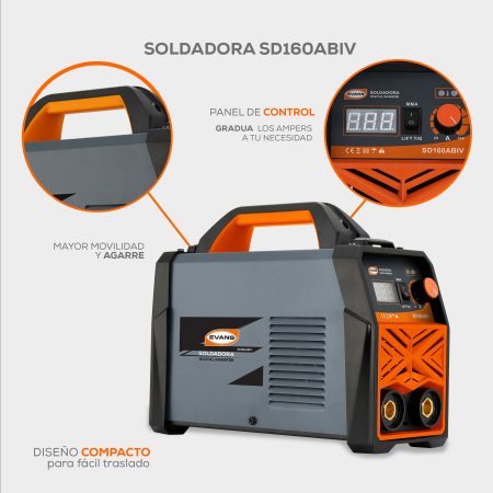 Soldadora digital Inverter Bivoltaje | SD160ABIV - Imagen 7