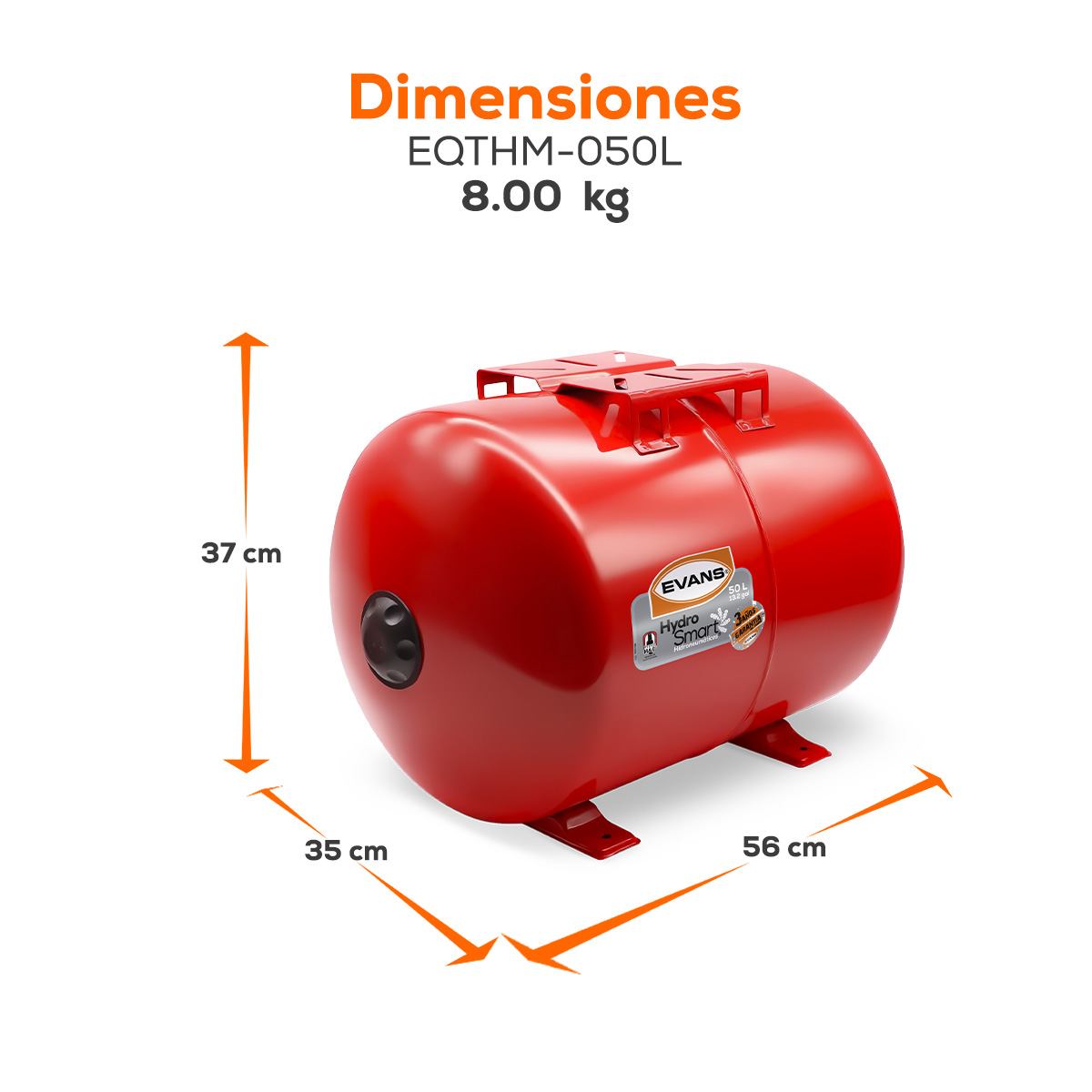 Tanque Horizontal de 50 L. | EQTHM-050L - Imagen 6