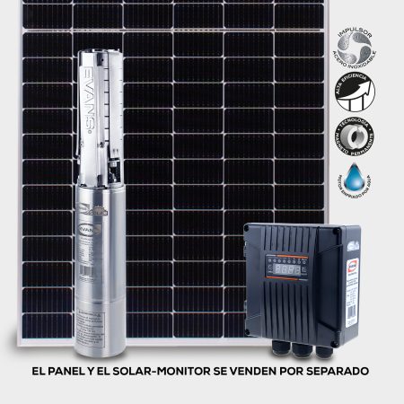 Bomba 3 paneles solares 3/4 HP | SOLAR075-55L - Imagen 2