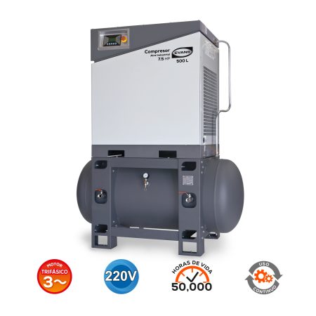 Compresor de tornillo 7.5 HP 220 V | CT220ME0750-500 - Imagen 2