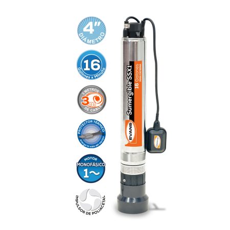 Bomba para tanque bajo 1 HP | SSX1ME100G2C-F - Imagen 2