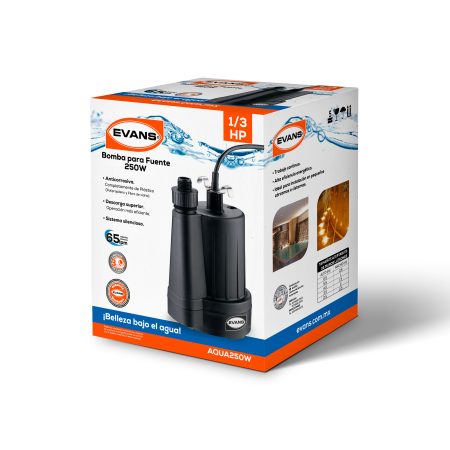Bomba para fuente 1/3 HP | AQUA250W - Imagen 6