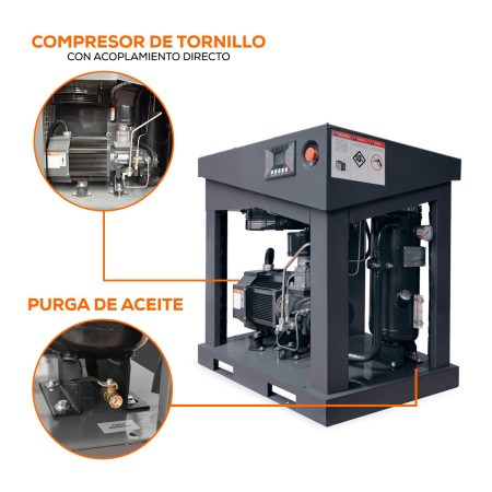 Compresor de tornillo 7.5HP 220V - Imagen 4
