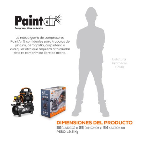 PaintAir 1 HP 8L 120V - Imagen 5