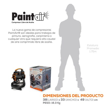PaintAir 1.5HP 10L 120V - Imagen 6