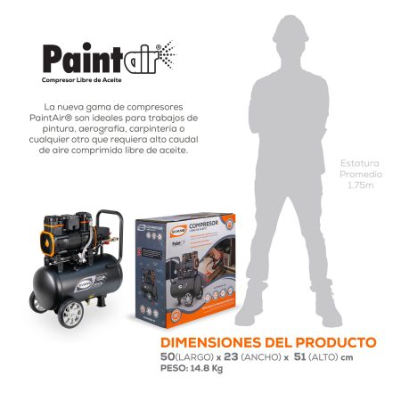 PaintAir 1.5HP 18L 120V - Imagen 3