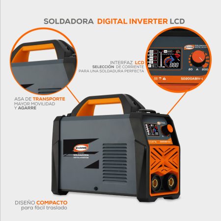 Soldadora digital Inverter 200A - Imagen 3