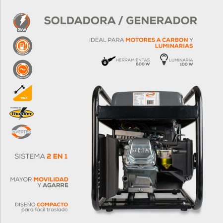 SOLDADORA/GENERADOR 180A/2KVA - Imagen 4