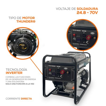SOLDADORA/GENERADOR 180A/2KVA - Imagen 3