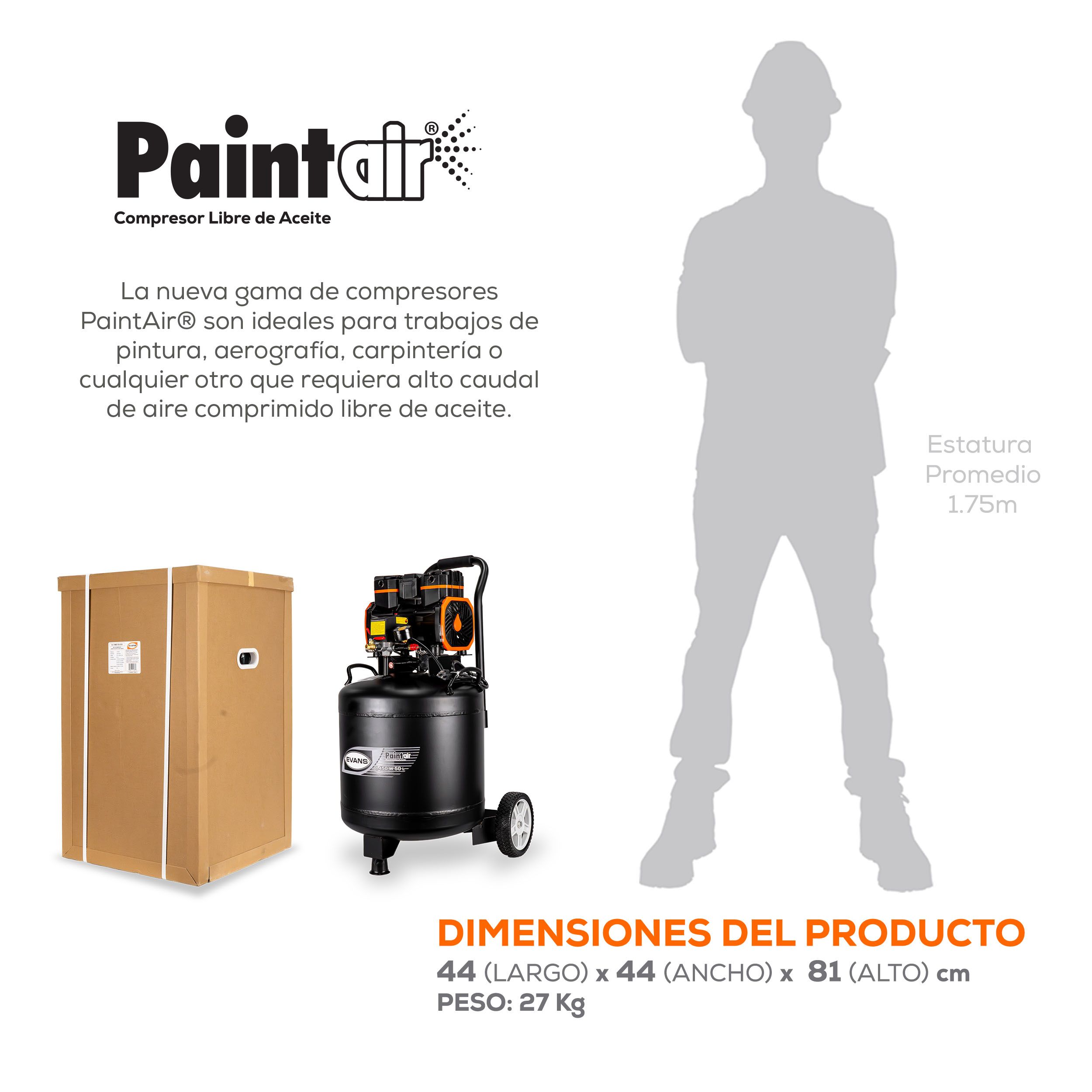 PaintAir 2HP 50L 120V - Imagen 3