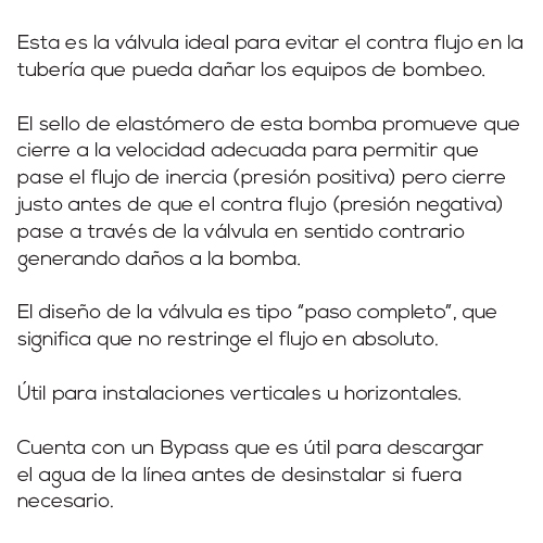Válvula check silenciosa 3" - Imagen 2