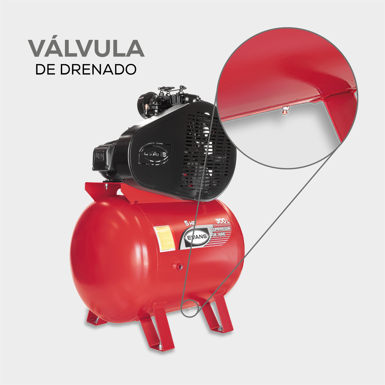 Compresor 2 etapas 5HP 300L - Imagen 4