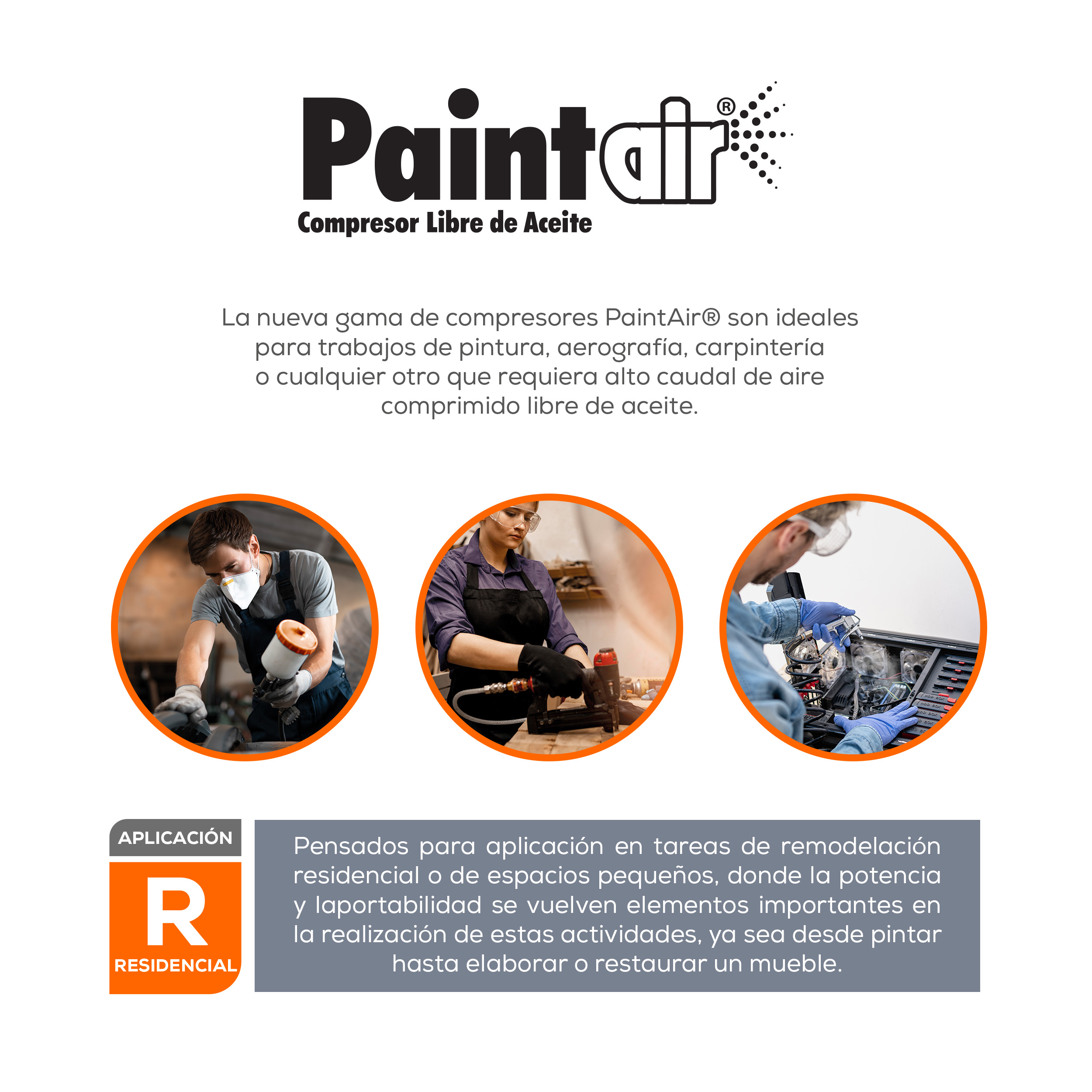 PaintAir 1.5HP 50L 120V - Imagen 2