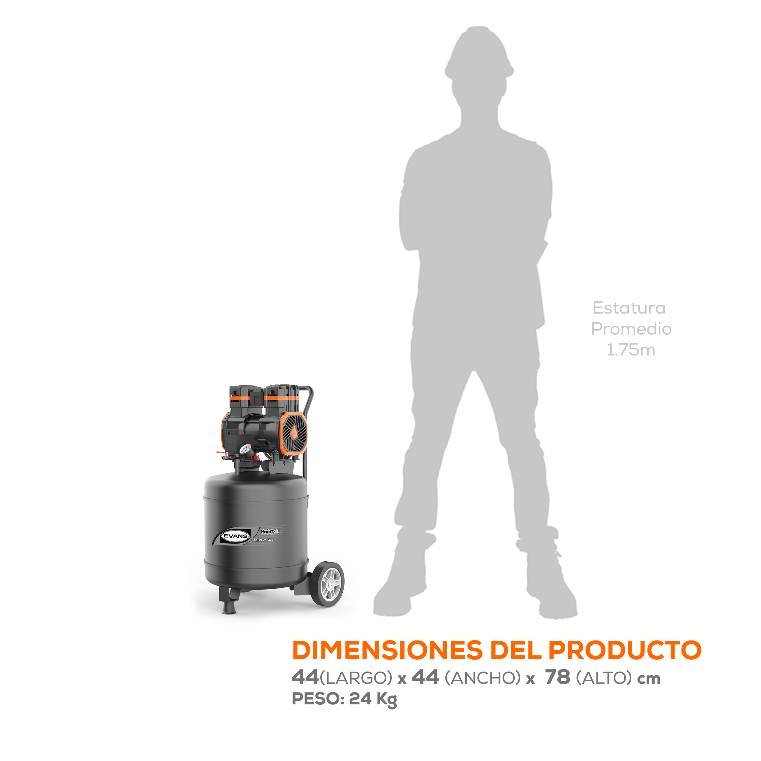 PaintAir 1.5HP 50L 120V - Imagen 3