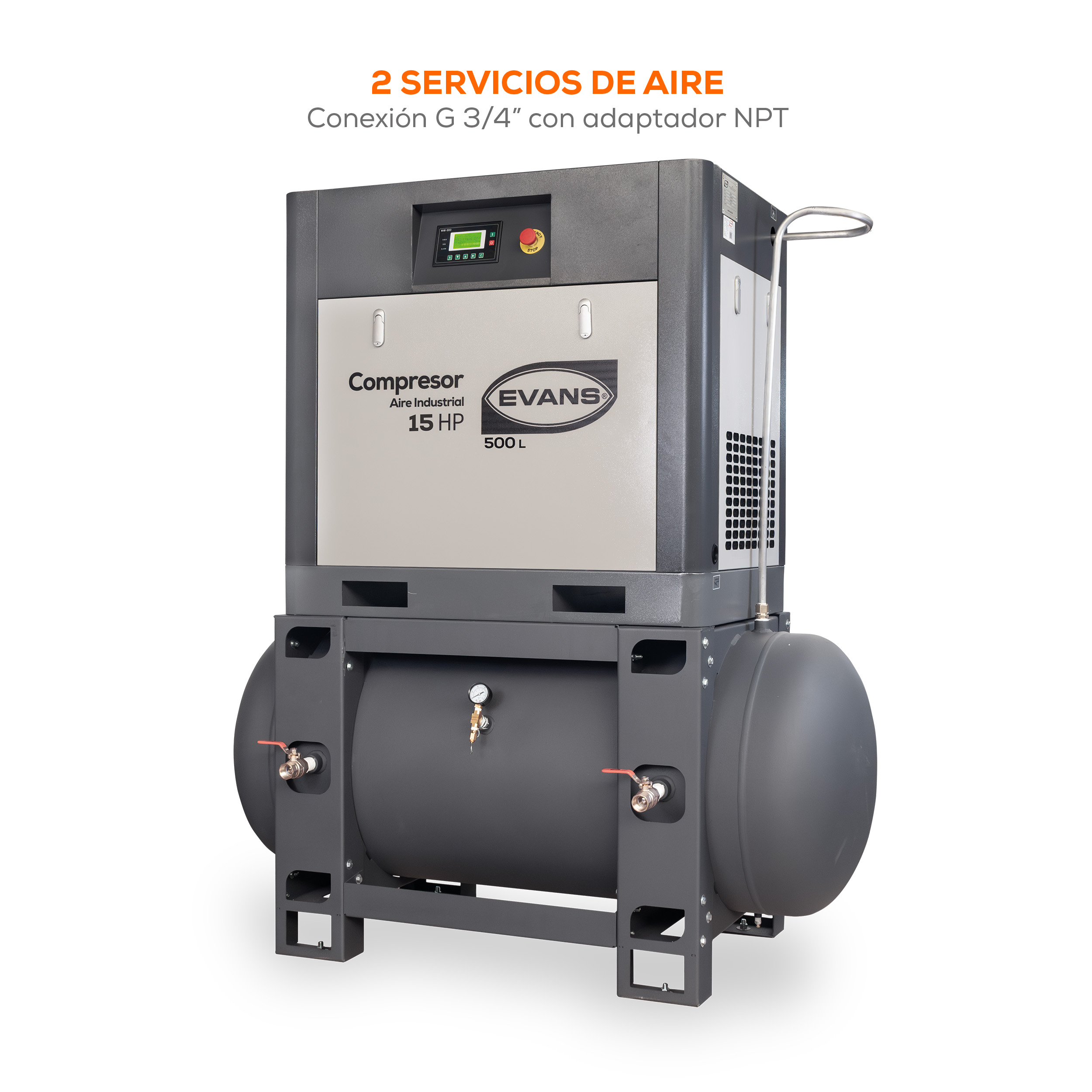 Compresor 15HP 500L 220V - Imagen 4