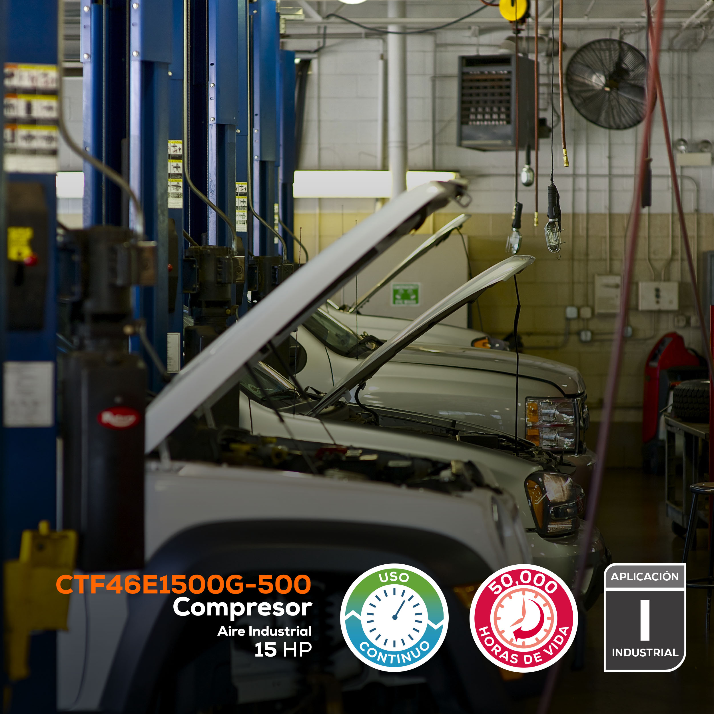 Compresor 15HP 500L 220V - Imagen 7